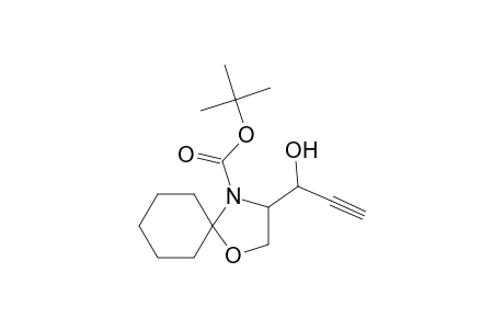1-Oxa-4-azaspiro[4.5]decane-4-carboxylic acid, 3-(1-hydroxypropyn-3-yl)-, t-butyl ester