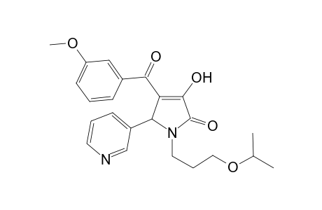 2H-Pyrrol-2-one, 1,5-dihydro-3-hydroxy-4-(3-methoxybenzoyl)-1-[3-(1-methylethoxy)propyl]-5-(3-pyridinyl)-