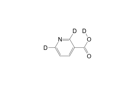Nicotinic acid-D1-.alpha.,.alpha.'-D2