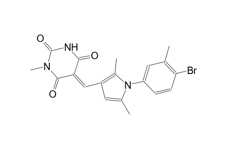 (5E)-5-{[1-(4-bromo-3-methylphenyl)-2,5-dimethyl-1H-pyrrol-3-yl]methylene}-1-methyl-2,4,6(1H,3H,5H)-pyrimidinetrione