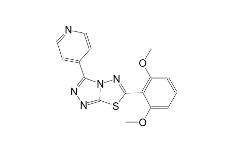 6-(2,6-dimethoxyphenyl)-3-(4-pyridinyl)[1,2,4]triazolo[3,4-b][1,3,4]thiadiazole