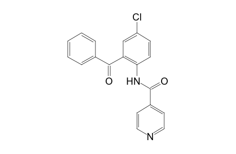 4-Pyridine-carbox-amide, N-(2-benzoyl-4-chlorophenyl)-