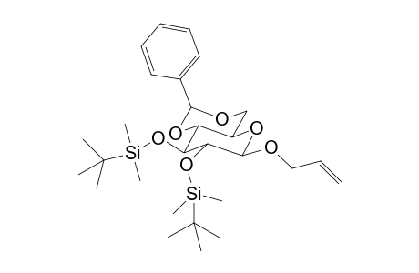 Allyl 4,6-O-benzylidene-2,3-di-O-t-butyldimethylsilyl-.beta.,D-glucofuranoside