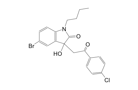 5-bromo-1-butyl-3-[2-(4-chlorophenyl)-2-oxoethyl]-3-hydroxy-1,3-dihydro-2H-indol-2-one