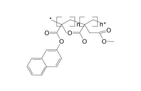 Poly(2-naphthyl methacrylate-co-monomethyl itaconate)
