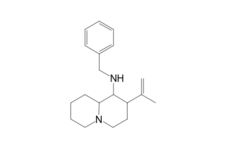 (1RS,2RS,9aSR)-1-Benzylamino-2-isopropenylquinolizidine
