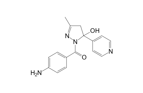1-(4-Aminobenzoyl)-3-methyl-5-(4-pyridinyl)-4,5-dihydro-1H-pyrazol-5-ol
