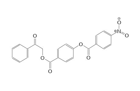 benzoic acid, 4-[(4-nitrobenzoyl)oxy]-, 2-oxo-2-phenylethyl ester