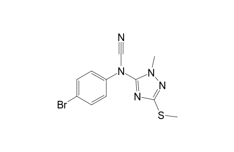 (4-bromophenyl)-(2-methyl-5-methylsulfanyl-1,2,4-triazol-3-yl)cyanamide