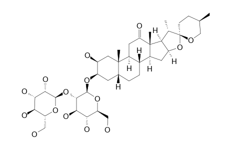 YS-VI;#1;MEXOGENIN-3-O-BETA-D-GLUCOPYRANOSYL-(1->2)-BETA-D-GALACTOPYRANOSIDE;3-O-BETA-D-GLUCOPYRANOSYL-(1->2)-BETA-D-GALACTOPYRANOIDE-5-BETA-(25R)-SPIROSTAN-2-