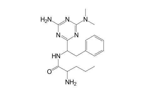 2-Amino-N-[1-[4-amino-6-(dimethylamino)-1,3,5-triazin-2-yl]-2-phenyl-ethyl]pentanamide