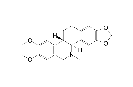 trans-N-Methyl-2,3-methylenedioxy-8,9-dimethoxy-4b,5,6,10b,11,12-hexahydrobenzo[c]phenanthridine