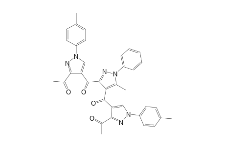 3,4-Bis-(1-(p-tolyl)-3-acetyl-pyrazol-4-carbonyl)-5-methyl-1-phenyl-pyrazole