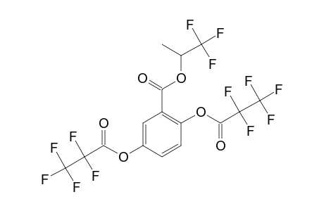 Gentisic acid, o,o'-bis(pentafluoropropionyl)-, 1,1,1-trifluoro-2-propyl ester