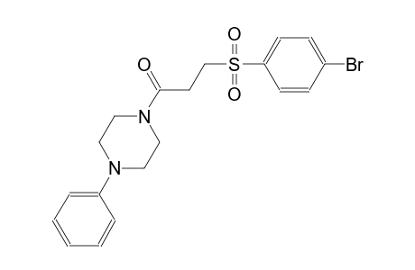 piperazine, 1-[3-[(4-bromophenyl)sulfonyl]-1-oxopropyl]-4-phenyl-