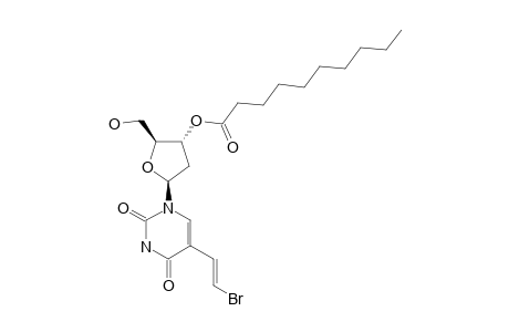 (E)-5-(2-BROMOVINYL)-3'-O-DECANOYL-2'-DEOXY-URIDINE