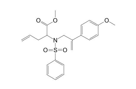 Methyl 2-{[2-(4-methoxyphenyl-2-propenyl](phenylsulfonyl)amino}-4-pentenoate