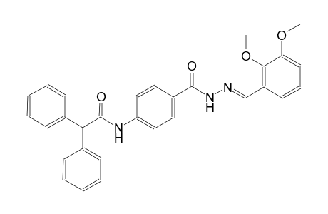 N-(4-{[(2E)-2-(2,3-dimethoxybenzylidene)hydrazino]carbonyl}phenyl)-2,2-diphenylacetamide