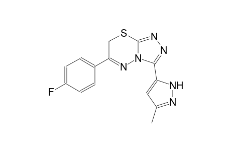 6-(4-fluorophenyl)-3-(3-methyl-1H-pyrazol-5-yl)-7H-[1,2,4]triazolo[3,4-b][1,3,4]thiadiazine