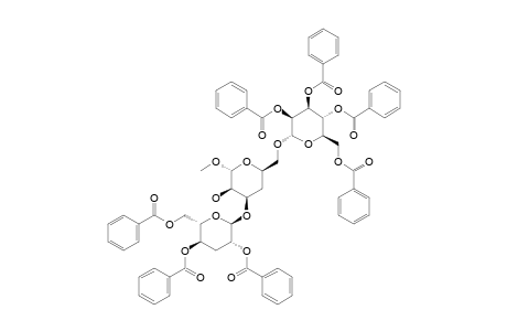 METHYL-(2,4,6-TRI-O-BENZOYL-3-DEOXY-ALPHA-D-ARABINO-HEXOPYRANOSYL)-(1->3)-[(2,3,4,6-TETRA-O-BENZOYL-ALPHA-D-MANNOPYRANOSYL)-(1->6)]-4-DEOXY-ALPHA-D
