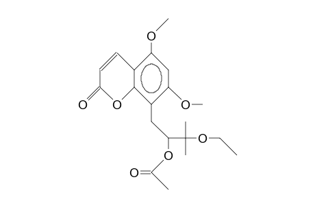 8-(2-Acetoxy-3-ethoxy-3-methyl-butyl)-5,7-dimeth oxy-coumarin