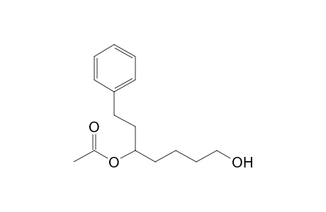 7-Hydroxy-1-phenylheptan-3-yl acetate