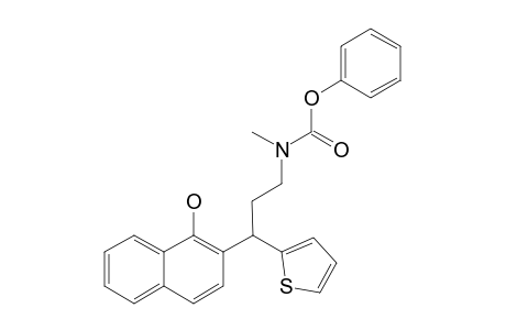 DLX-II;PHENYL-3-(1-HYDROXYNAPHTHALEN-2-YL)-3-(THIOPHEN-2-YL)-PROPYLMETHYLCARBAMATE