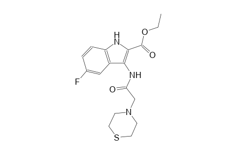 ethyl 5-fluoro-3-[(4-thiomorpholinylacetyl)amino]-1H-indole-2-carboxylate