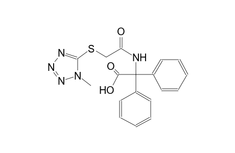 ({[(1-methyl-1H-tetraazol-5-yl)sulfanyl]acetyl}amino)(diphenyl)acetic acid
