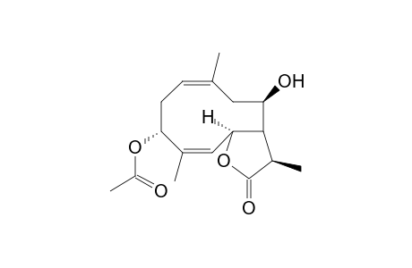 (3R,4R,9R,11aS)-4-hydroxy-3,6,10-trimethyl-2-oxo-2,3,3a,4,5,8,9,11a-octahydrocyclodeca[b]furan-9-yl acetate