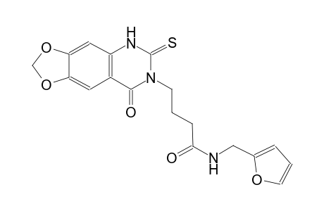 [1,3]dioxolo[4,5-g]quinazoline-7-butanamide, N-(2-furanylmethyl)-5,6,7,8-tetrahydro-8-oxo-6-thioxo-
