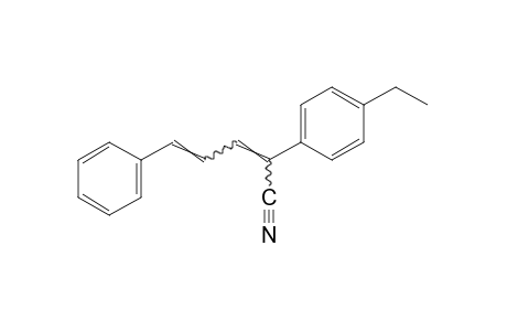 2-(p-ethylphenyl)-5-phenyl-2,4-pentadienenitrile