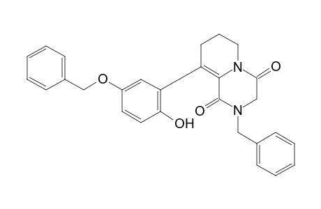 2H-Pyrido[1,2-a]pyrazine-1,4(3H,6H)-dione, 7,8-dihydro-9-[2-hydroxy-5-(phenylmethoxy)phenyl]-2-(phenylmethyl)-