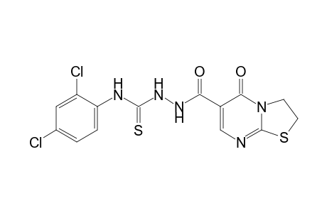 4-(2,4-dichlorophenyl)-1[(2,3-dihydro-5-oxo-5H-thiazolo[3,2-a]pyrimidin-6-yl)carbonyl]-3-thiosemicarbazide