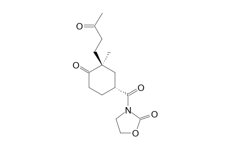 (1'R*,3'S*)-3-[(3-METHYL-3-(3-OXOBUTYL)-4-OXO-CYClOHEXAN-1-YL)-CARBONYL]-2-OXAZOLIDINONE