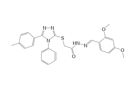 acetic acid, [[5-(4-methylphenyl)-4-phenyl-4H-1,2,4-triazol-3-yl]thio]-, 2-[(E)-(2,4-dimethoxyphenyl)methylidene]hydrazide