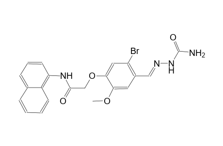 2-(4-{(E)-[(aminocarbonyl)hydrazono]methyl}-5-bromo-2-methoxyphenoxy)-N-(1-naphthyl)acetamide