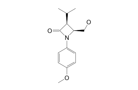 CIS-1-PARA-ANISYL-4-(HYDROXYMETHYL)-3-ISOPROPYLAZETIDIN-2-ONE