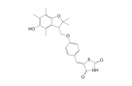 (5Z)-5-[4-[(5-hydroxy-2,2,4,6,7-pentamethyl-coumaran-3-yl)methoxy]benzylidene]thiazolidine-2,4-quinone