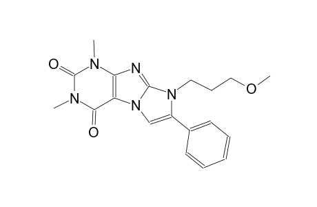 1H-imidazo[2,1-f]purine-2,4(3H,8H)-dione, 8-(3-methoxypropyl)-1,3-dimethyl-7-phenyl-