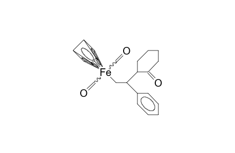 2-(2'-/.eta.-5/-Cyclopentadienyl iron-dicarbonyl-1'-phenyl)-ethyl-cyclohexanone