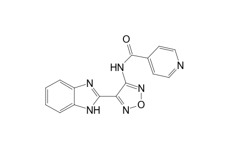 4-Pyridinecarboxamide, N-[4-(1H-1,3-benzimidazol-2-yl)-1,2,5-oxadiazol-3-yl]-