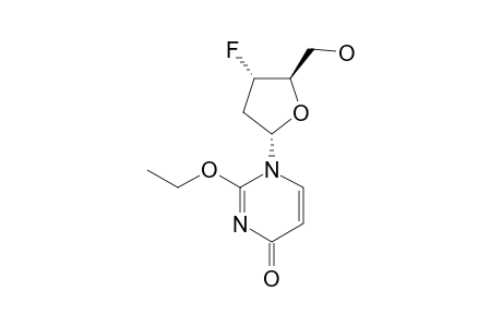 1-(2,3-DIDEOXY-3-FLUORO-ALPHA-D-ERYTHRO-PENTOFURANOSYL)-2-ETHOXYPYRIMIDIN-4(1H)-ONE