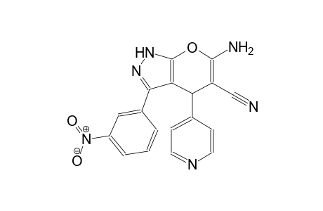 pyrano[2,3-c]pyrazole-5-carbonitrile, 6-amino-1,4-dihydro-3-(3-nitrophenyl)-4-(4-pyridinyl)-