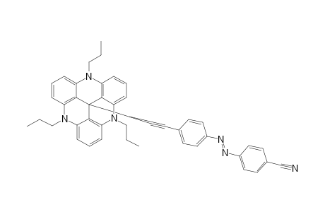 (E)-12c-[4-(4-Cyanophenyldiazenyl)phenyl]ethynyl-4,8,12-tri-n-propyl-4,8,12-triazatriangulene