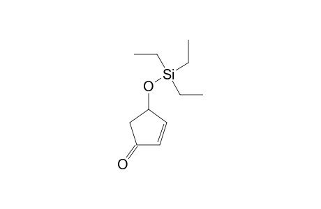 4-TRIETHYLSILYLOXY-CYCLOPENT-2-ENONE