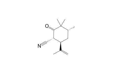 (1R,4R,6R)-3,3,4-trimethyl-2-oxidanylidene-6-prop-1-en-2-yl-cyclohexane-1-carbonitrile