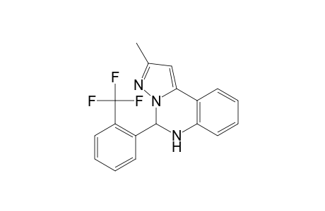 Pyrazolo[1,5-c]quinazoline, 5,6-dihydro-2-methyl-5-[2-(trifluoromethyl)phenyl]-