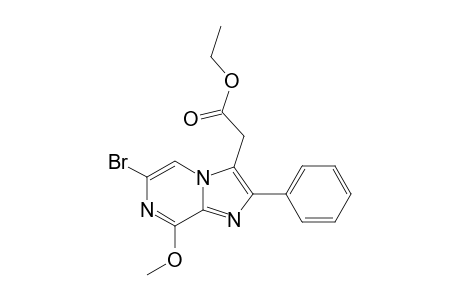 6-BrOMO-8-METHOXY-3-(ETHOXYCARBONYLMETHYL)-2-PHENYLIMIDAZO-[1,2-A]-PYRAZINE
