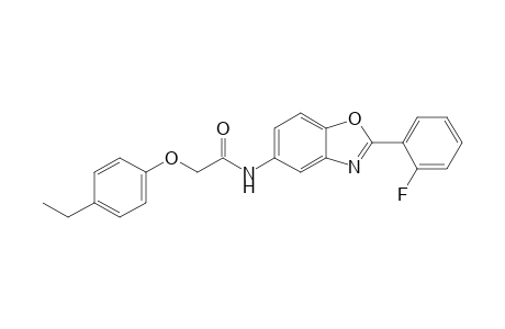 2-(4-Ethylphenoxy)-N-[2-(2-fluorophenyl)-1,3-benzoxazol-5-yl]acetamide